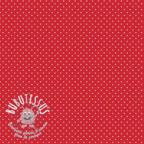Tissu coton Petit dots red