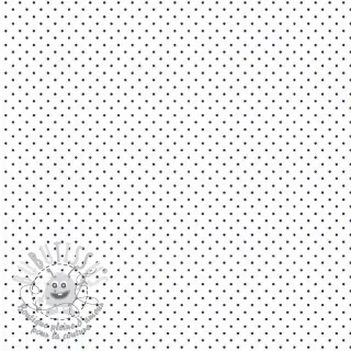 Tissu coton Petit dots white/navy