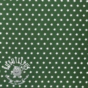 Tissu coton Petit stars dark green