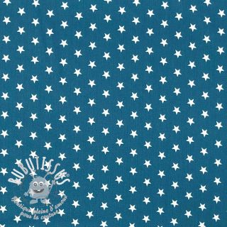 Tissu coton Petit stars indigo