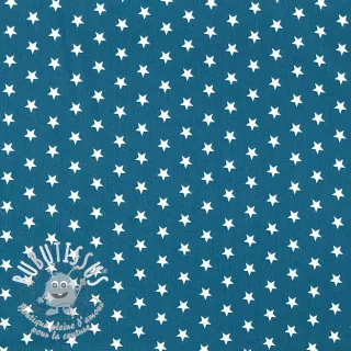 Tissu coton Petit stars indigo