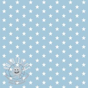 Tissu coton Petit stars light blue