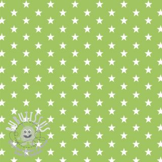 Tissu coton Petit stars lime