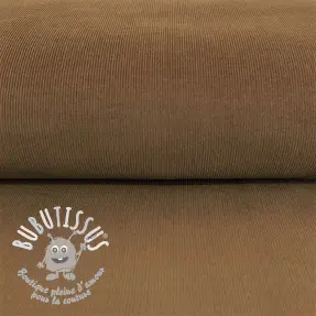 Tissu velours cotelé fin camel