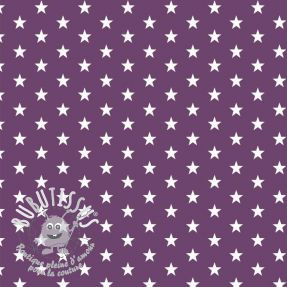 Tissu coton Petit stars purple