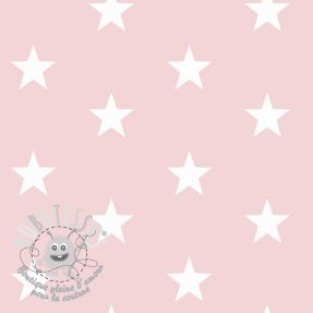 Tissu coton Stars light rose