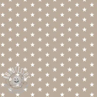 Tissu coton Petit stars sand