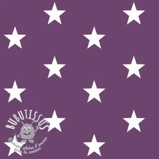 Tissu coton Stars purple