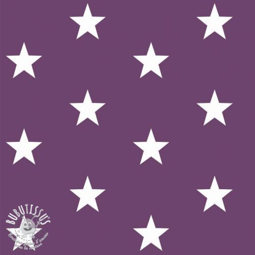 Tissu coton Stars purple