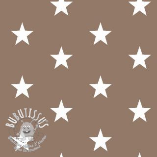 Tissu coton Stars taupe