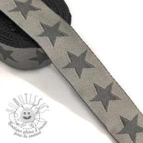 Ruban Stars light grey/dark grey