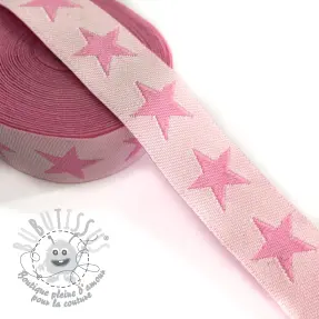 Ruban Stars light pink/pink