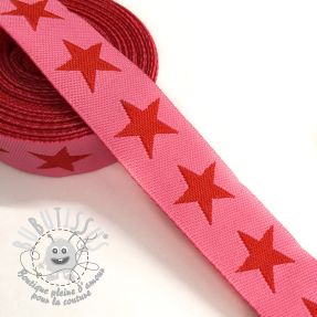 Ruban Stars pink/red