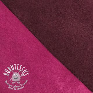 Simili cuir suédine ALASKA fuchsia/amethyste