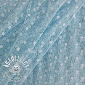 Tyl na TUTU SPOT light blue