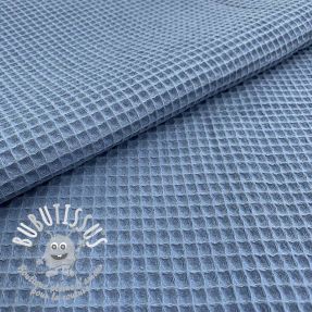 Tissu nid d’abeille blue