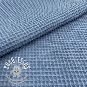 Tissu nid d’abeille blue