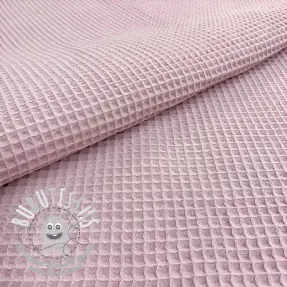 Tissu nid d’abeille old rose