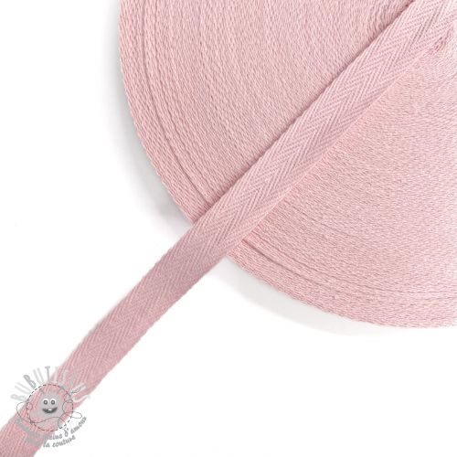 Ruban Sangle coton Sergé 15 mm pink