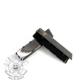 Embout pour sangle métal 40 mm anthracite