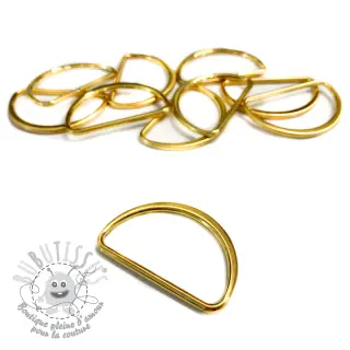 Anneau en D 25 mm gold
