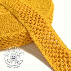 Élastique tricoté 5 cm yellow