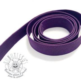 Élastique plat 15 mm purple