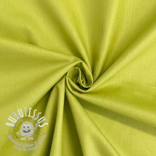 Tissu Popeline de coton old lime