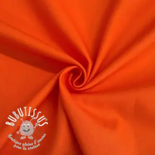 Tissu Popeline de coton orange