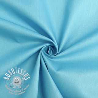 Tissu Popeline de coton sky blue