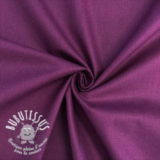 Tissu Popeline de coton dark purple