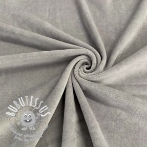 Tissu velours jersey grey