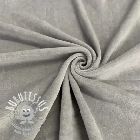 Tissu velours jersey grey