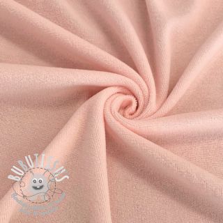 Tissu velours jersey rose
