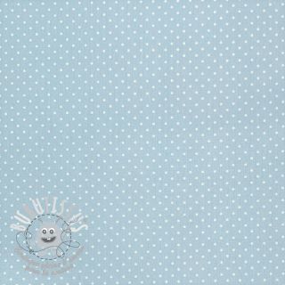 Tissu coton Petit dots light blue