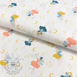 Tissu coton Magical night white ORGANIC