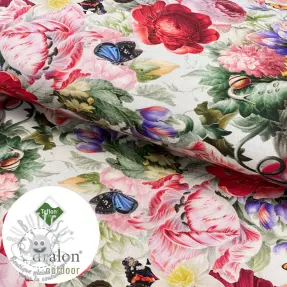 Tissu déco avec finition en Teflon ROMANTIC BOTANIC