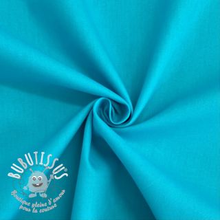 Tissu Popeline de coton light turquoise