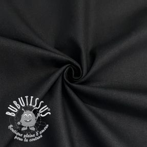 Tissu Popeline de coton black ORGANIC