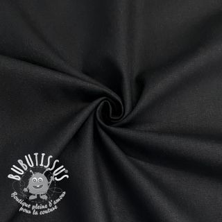 Tissu Popeline de coton black ORGANIC