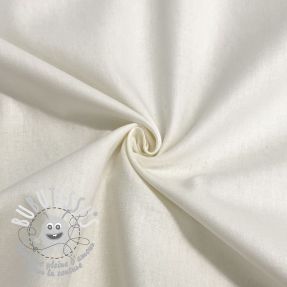 Tissu Popeline de coton cream ORGANIC