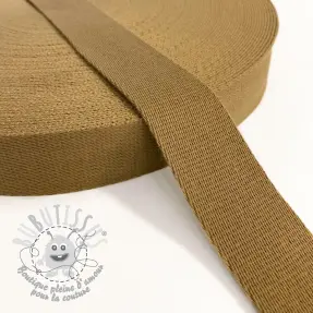 Sangle coton 4 cm brown