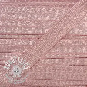 Biais élastique 15 mm old pink
