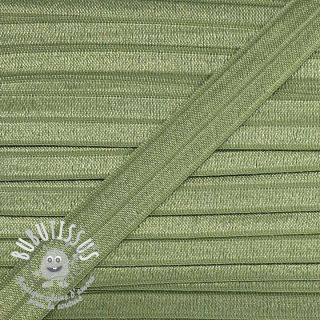 Biais élastique 15 mm old green