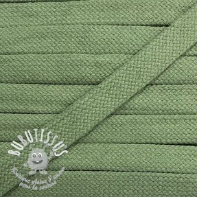Cordon coton tubulaire plat 13 mm dark old green