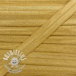 Biais élastique 15 mm camel