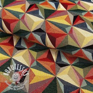 Tissu déco GOBELIN PREMIUM Colourful triangles