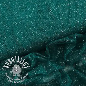 Tulle pour jupe tutu ROYAL SPARKLE petrol gold