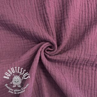 Tissu double gaze/mousseline purple