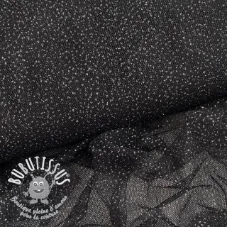 Tulle pour jupe tutu ROYAL SPARKLE black silver